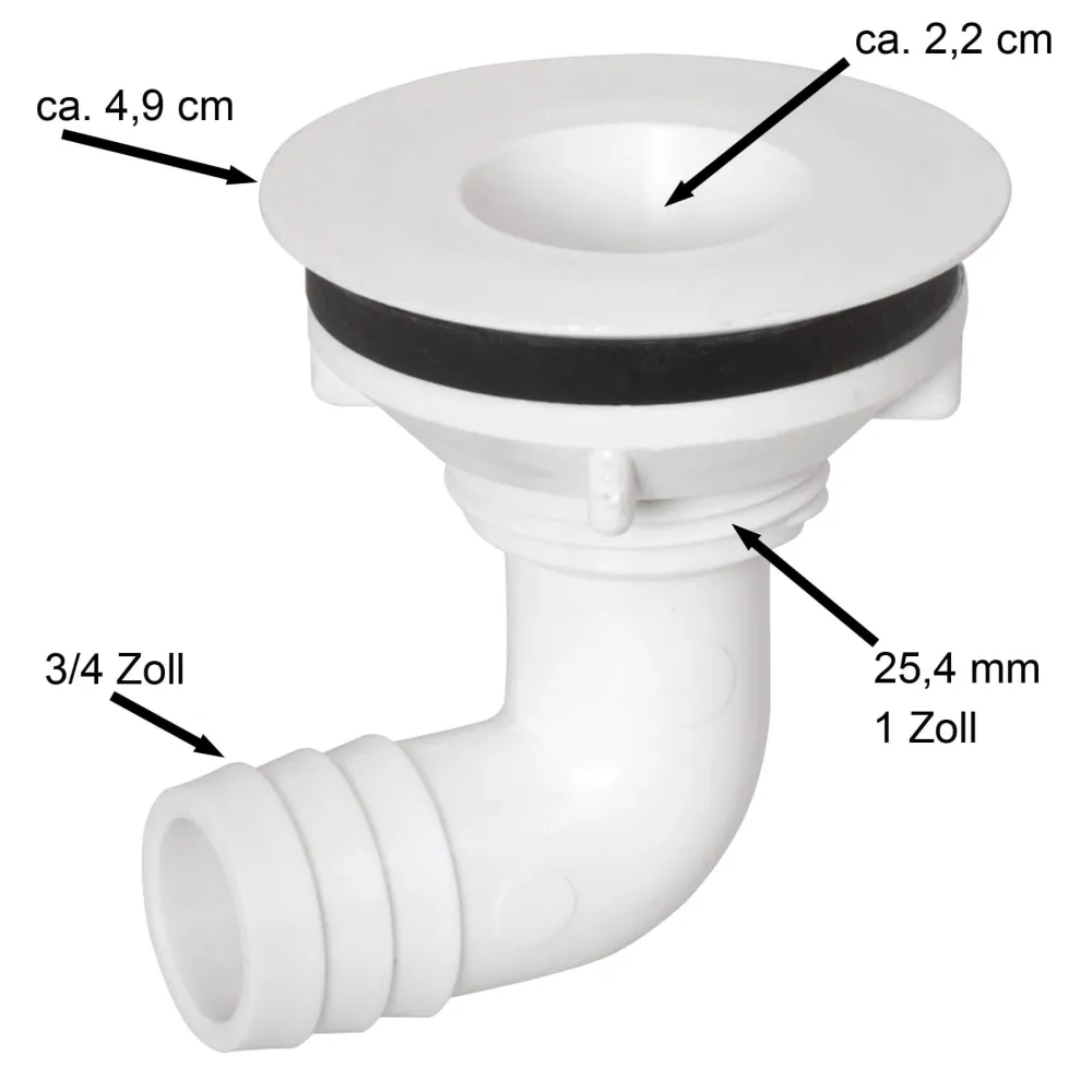 Barstuff Ablaufstutzen für Tropfschale - Kunststoff