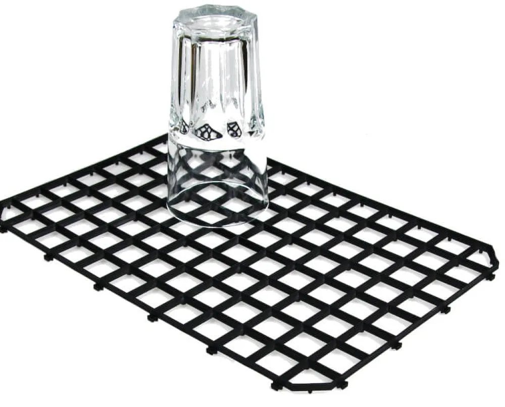 Barstuff Abtropfgitter zusammensteckbar, schwarz - 4 Stk.