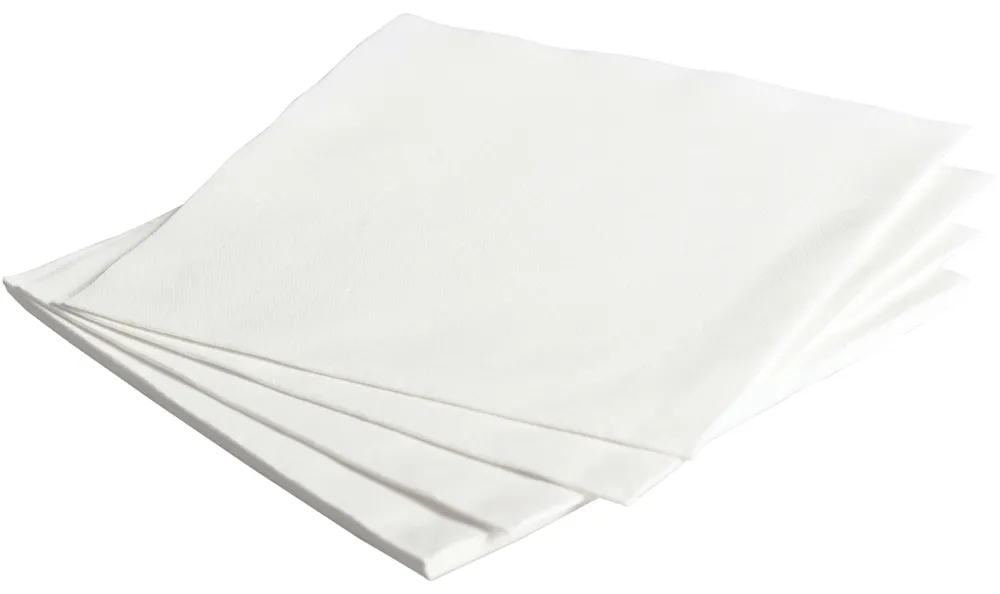 Barstuff Airlaid-Serviette, 40 x 40 cm, 1/4 Falz - weiß