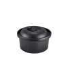 Barstuff Auflaufform mit Deckel Forge Buffet Steingut Gusseisen-Optik – 20 cm (4 Stk.)