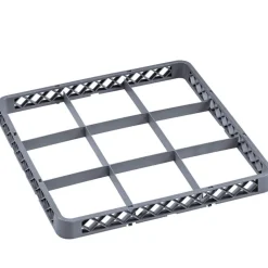 Barstuff Aufsatz Spülkorb 9-Fach, grau (Rack 98) - 50x50x4,5cm