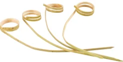 Barstuff Bambusspieße mit Ring - 12cm (100 Stk.)