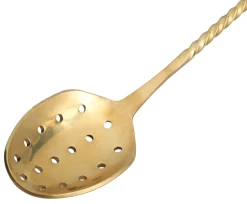 Barstuff Barlöffel Biloxi Strainer, Edelstahl, goldfarben - 34,5cm