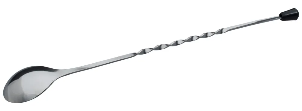Barstuff Barlöffel gedreht, schwarzer Kopf, Prime Bar - 28,5cm