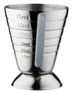 Barstuff Barmaß / Jigger, mit Abstufung - Edelstahl (75ml)