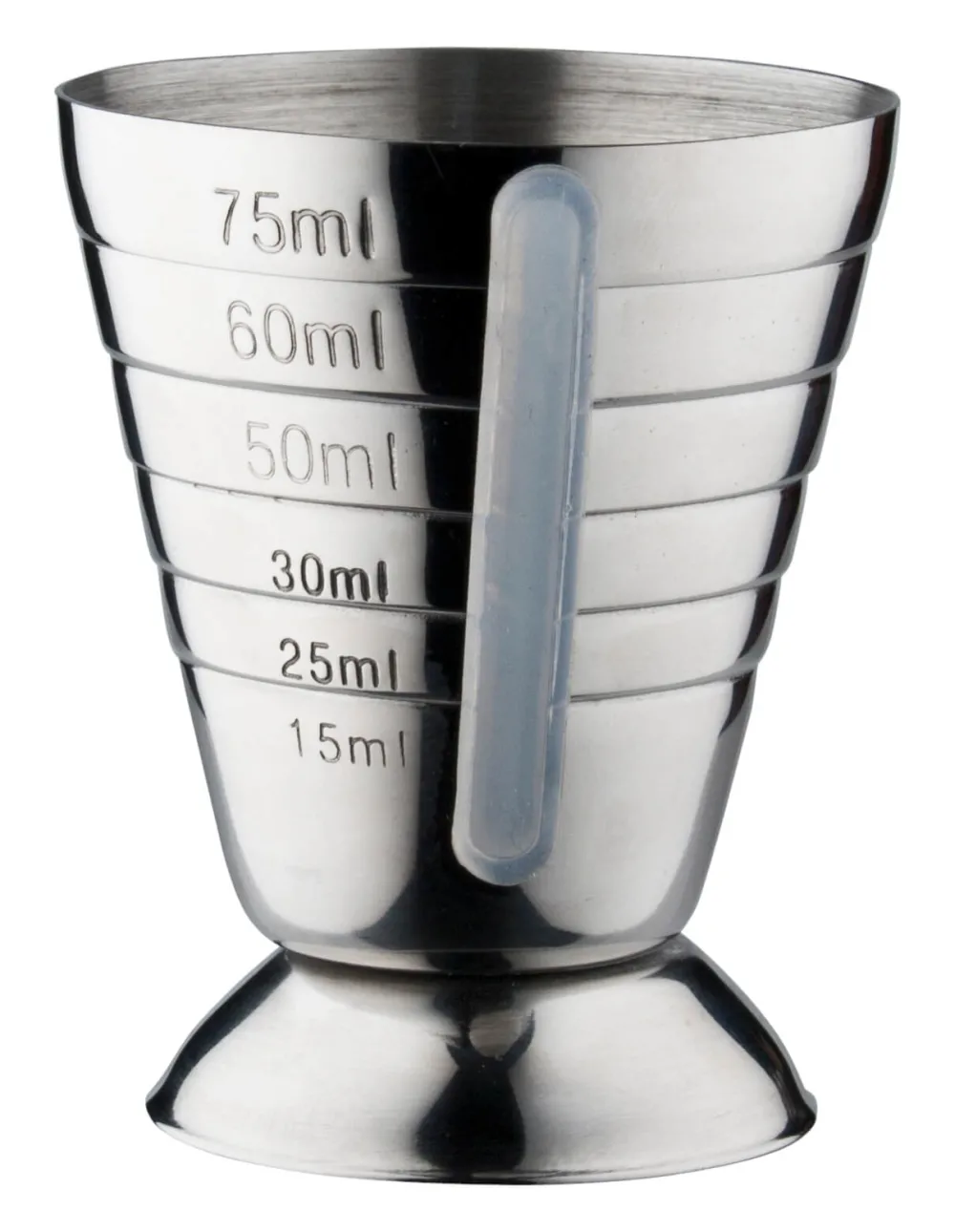 Barstuff Barmaß / Jigger, mit Abstufung - Edelstahl (75ml)