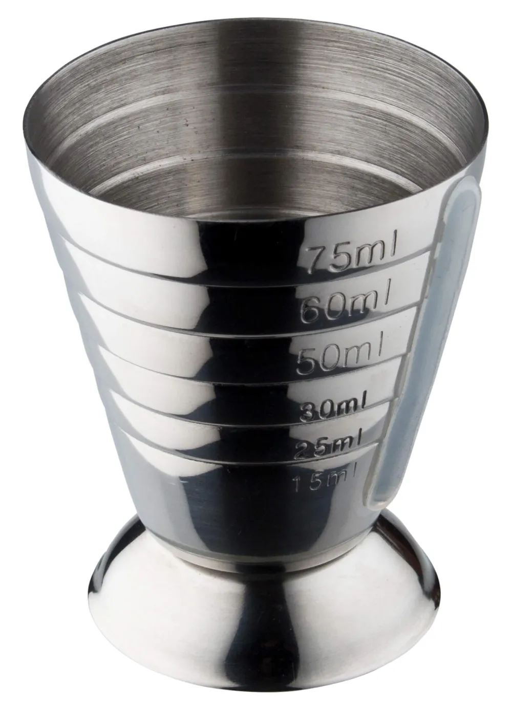 Barstuff Barmaß / Jigger, mit Abstufung - Edelstahl (75ml)