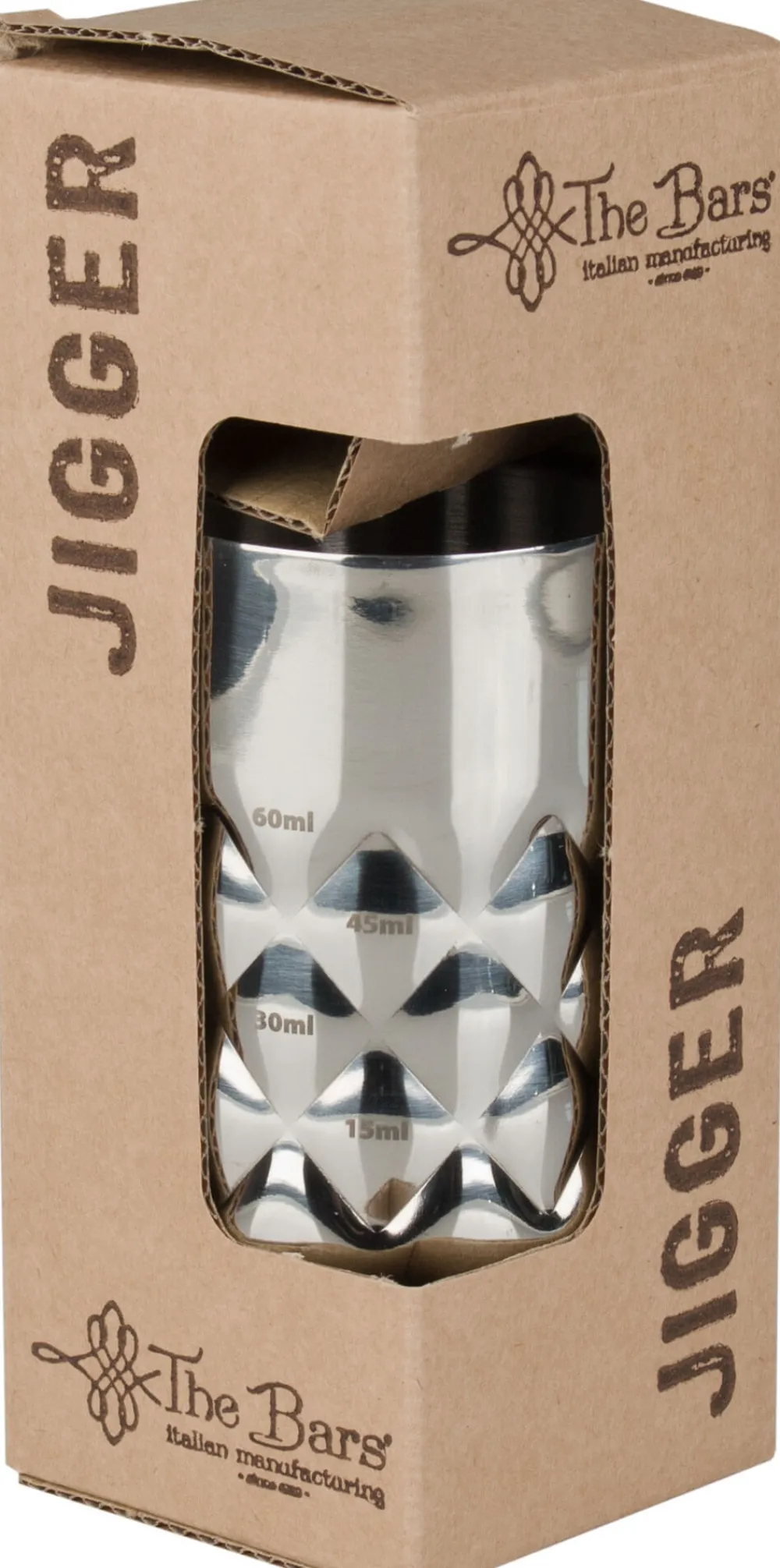Barstuff Barmaß Yarai Jigger - Edelstahl (15/30/45/60ml)