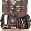 Barstuff Bartasche aus Leder, braun, Prime Bar - mit Barzubehör (Basic)