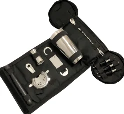 Barstuff Bartasche schwarz - mit Cocktailset