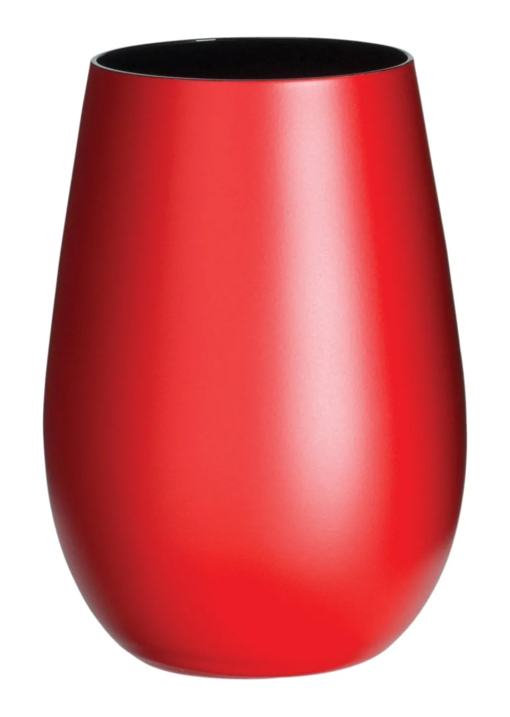 Barstuff Becher, matt rot/schwarz, Elements Stölzle - 465ml