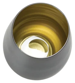 Barstuff Becher, matt schwarz/gold, Elements Stölzle - 465ml