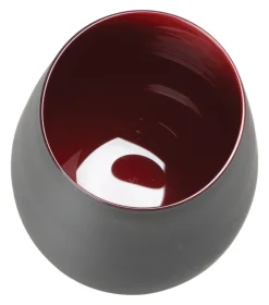 Barstuff Becher, matt schwarz/rot, Elements Stölzle - 465ml