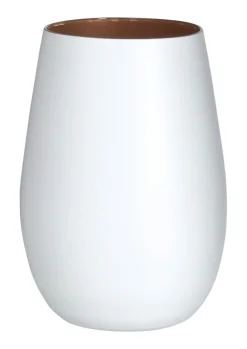 Barstuff Becher, matt weiß/bronze, Elements Stölzle - 465ml