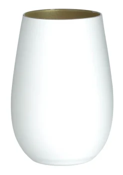 Barstuff Becher, matt weiß/gold, Elements Stölzle - 465ml