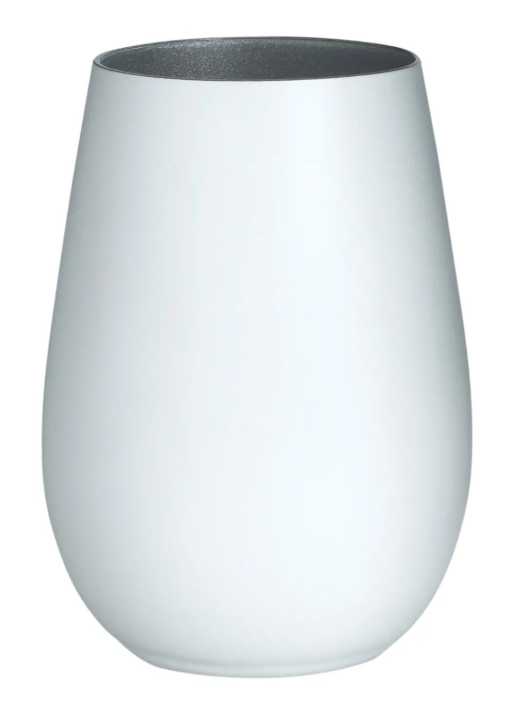 Barstuff Becher, matt weiß/silber, Elements Stölzle - 465ml