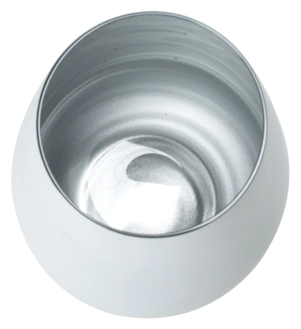 Barstuff Becher, matt weiß/silber, Elements Stölzle - 465ml