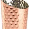Barstuff Becher, Schrägschnitt, gehämmert, kupferfarben - Edelstahl (11,6cm)
