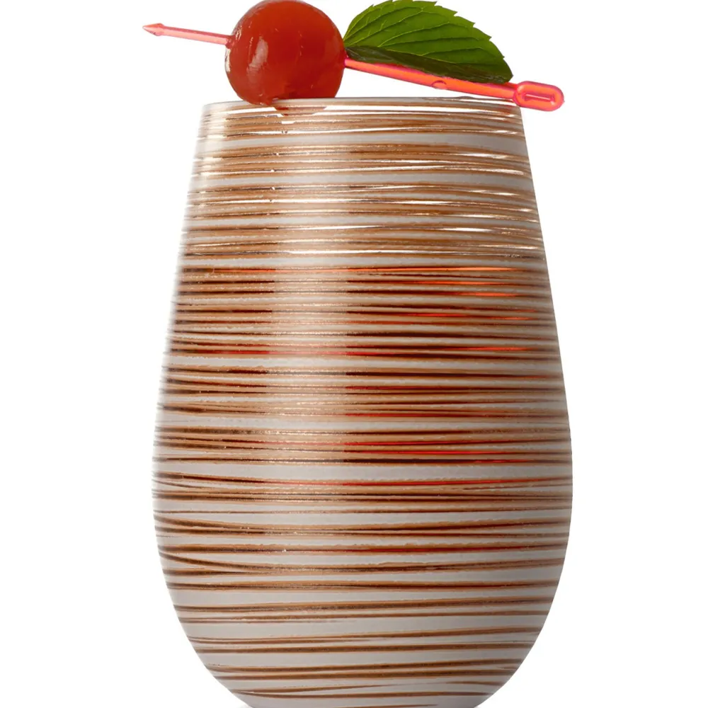 Barstuff Becher Twister weiß-bronze, Stölzle - 465ml