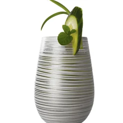 Barstuff Becher Twister weiß-silber, Stölzle - 465ml