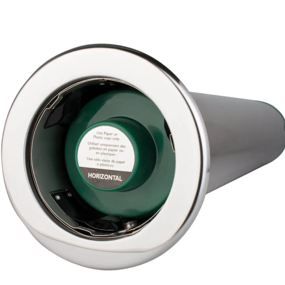 Barstuff Becherspender Edelstahl, horizontal - small (56-81mm Becher)