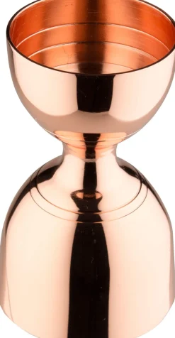 Barstuff Bell-jigger / Doppelmessbecher, kupferfarben - Edelstahl (30/60ml)