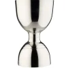 Barstuff Bell-jigger / Doppelmessbecher, silberfarben - Edelstahl (30/60ml)