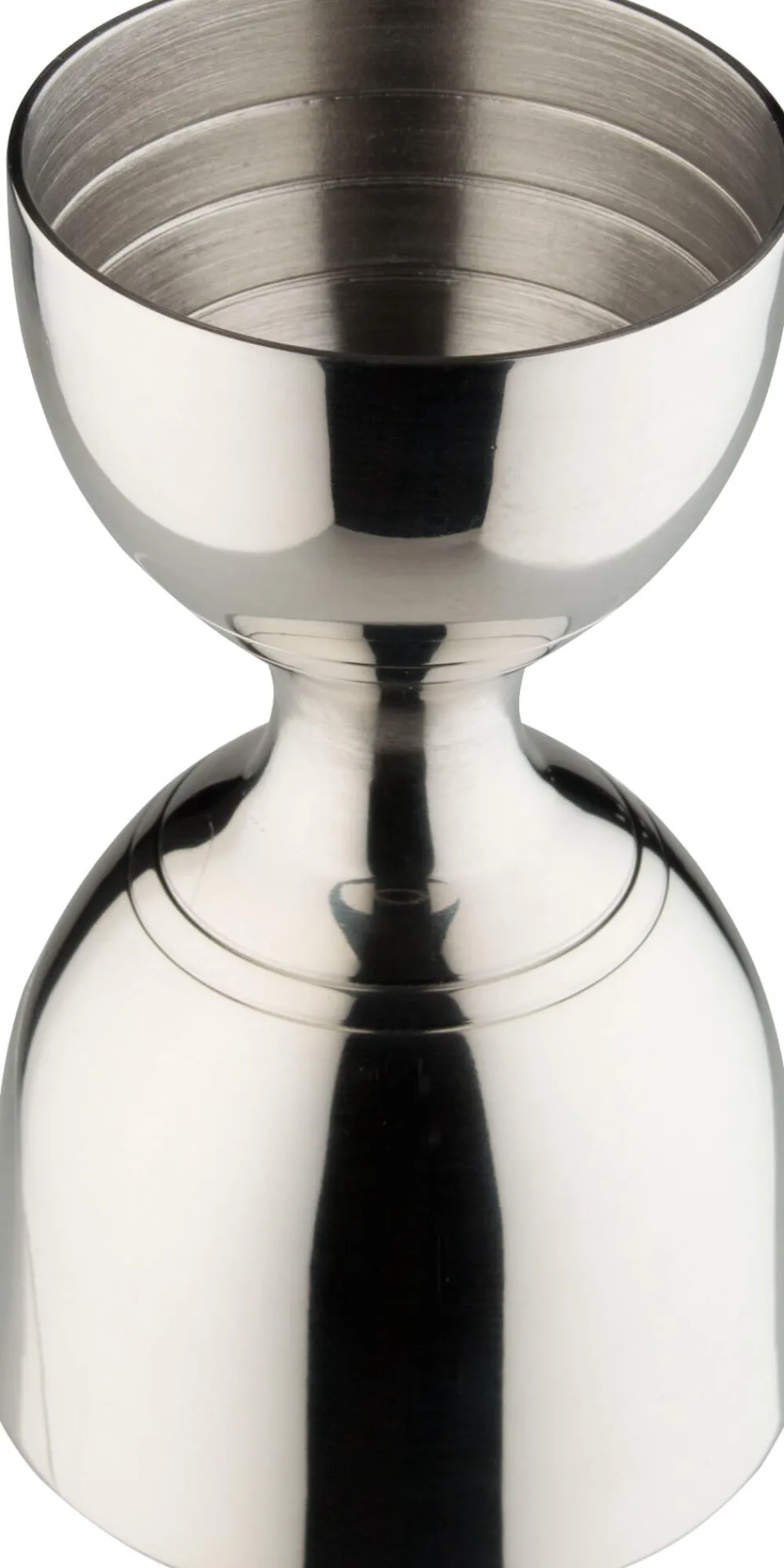 Barstuff Bell-jigger / Doppelmessbecher, silberfarben - Edelstahl (30/60ml)