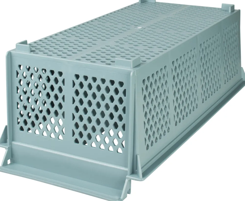 Barstuff Besteck-Spülkorb, PP Kunststoff grau, stapelbar - 42,5x20,5x15cm