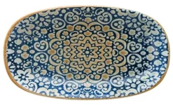 Barstuff Bonna Alhambra Gourmet Platte oval 24x14cm blau - 12 Stück