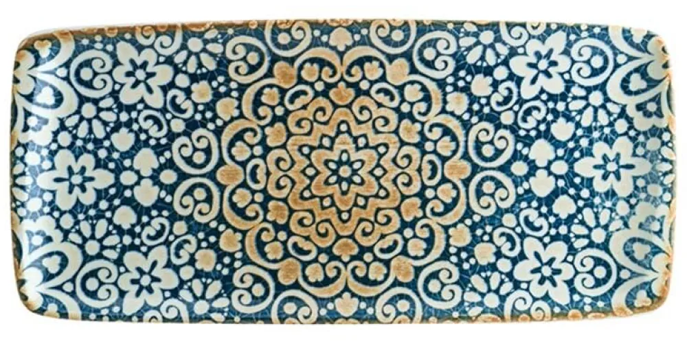 Barstuff Bonna Alhambra Moove Platte 34x16cm blau - 12 Stück
