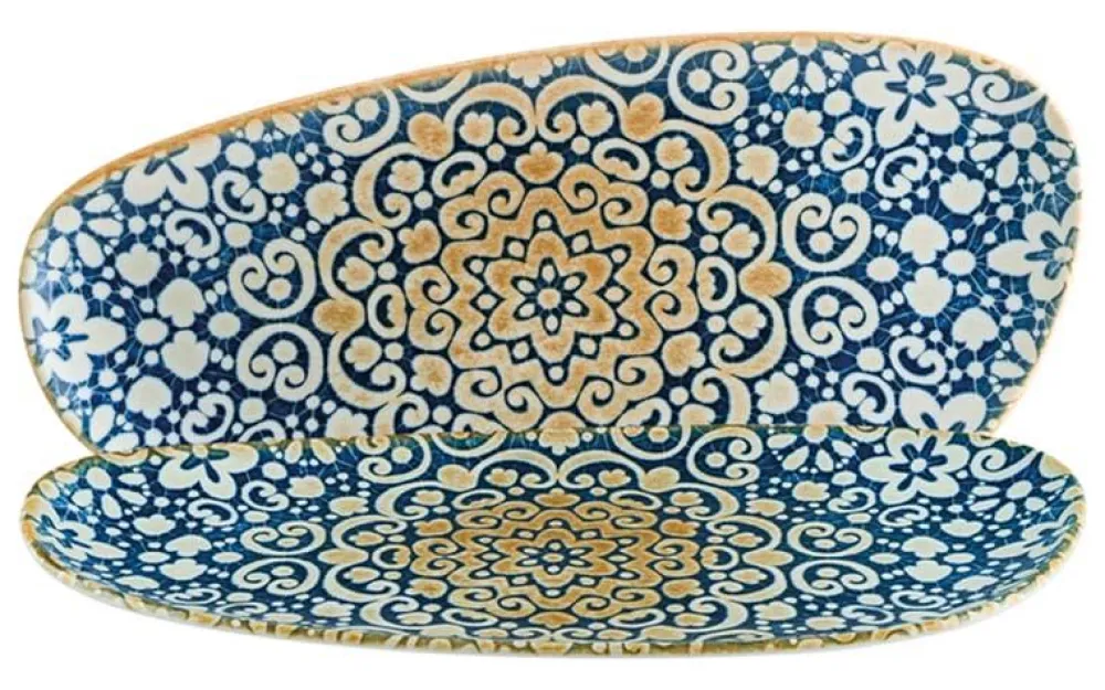 Barstuff Bonna Alhambra Vago Platte oval 36cm blau - 12 Stück