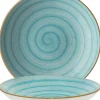 Barstuff Bonna Aura Aqua Bloom Teller tief 25cm türkis - 6 Stück