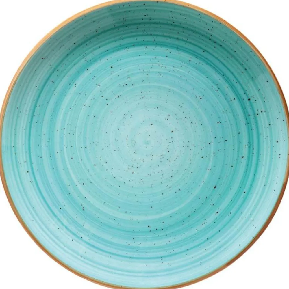Barstuff Bonna Aura Aqua Gourmet Teller flach 27cm türkis - 12 Stück