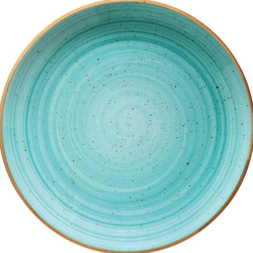 Barstuff Bonna Aura Aqua Gourmet Teller flach 21cm türkis - 12 Stück