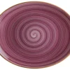 Barstuff Bonna Aura Blackberry Moove Platte oval 31x24cm lila - 6 Stück