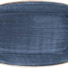 Barstuff Bonna Aura Dusk Gourmet Platte oval 19x11cm blau - 12 Stück