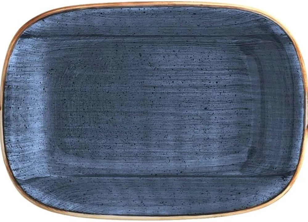 Barstuff Bonna Aura Dusk Gourmet Rechteckschale 17x11,5cm blau - 12 Stück