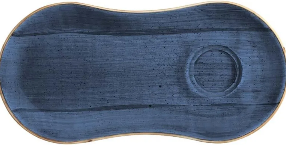 Barstuff Bonna Aura Dusk Gourmet Setplatte 25x12cm blau - 12 Stück