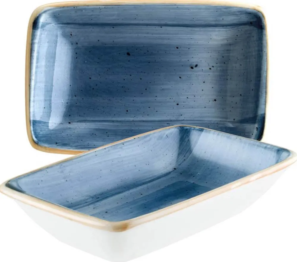 Barstuff Bonna Aura Dusk Moove Rechteckschale 16x9cm blau - 12 Stück