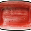 Barstuff Bonna Aura Passion Gourmet Rechteckschale 17x11,5cm rot - 12 Stück