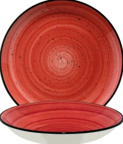 Barstuff Bonna Aura Passion Gourmet Teller tief 20cm rot - 12 Stück