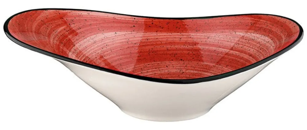 Barstuff Bonna Aura Passion Stream Schale 10x7,5cm, 4,5cl rot - 24 Stück
