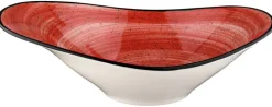 Barstuff Bonna Aura Passion Stream Schale 27x19cm, 75cl rot - 6 Stück