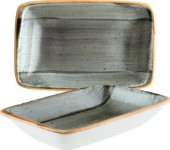 Barstuff Bonna Aura Space Moove Rechteckschale 16x9cm grau - 12 Stück
