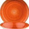 Barstuff Bonna Aura Terracotta Gourmet Teller tief 20cm orange - 12 Stück