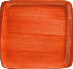 Barstuff Bonna Aura Terracotta Moove Platte 32x30cm orange - 6 Stück