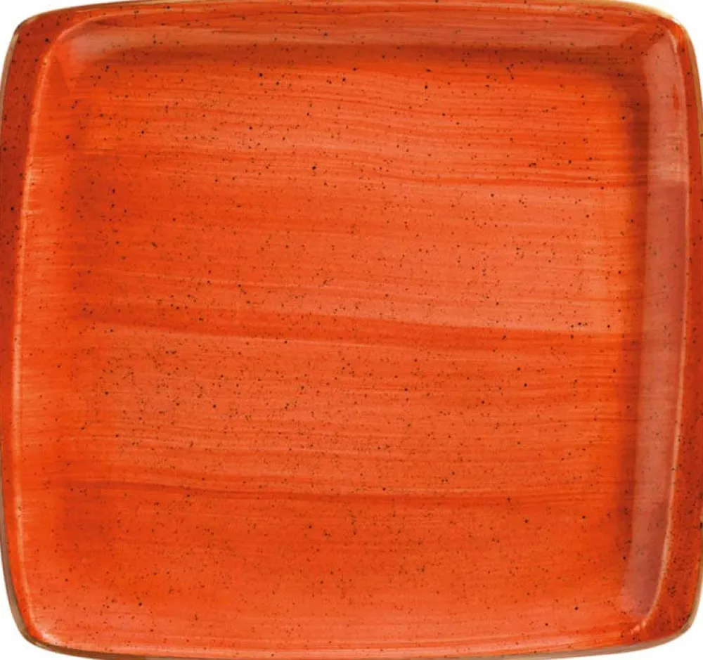 Barstuff Bonna Aura Terracotta Moove Platte 32x30cm orange - 6 Stück