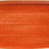 Barstuff Bonna Aura Terracotta Moove Platte 23x16cm orange - 12 Stück