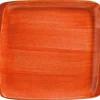 Barstuff Bonna Aura Terracotta Moove Platte 22x20cm orange - 12 Stück